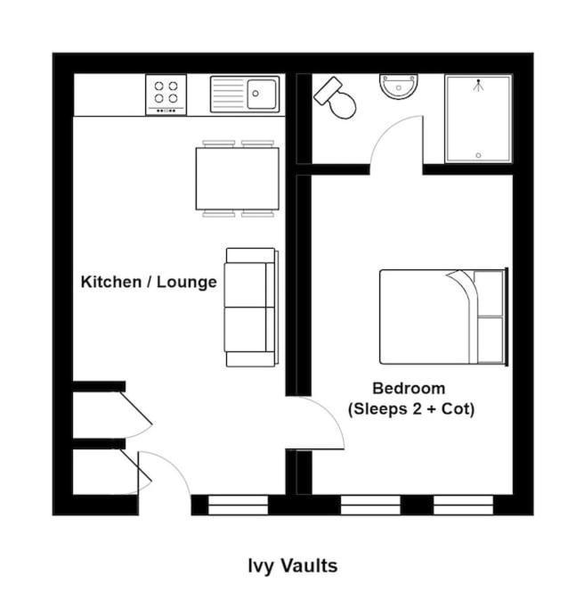 Unique 1 Bedroom Apartment-巴斯 外观 照片